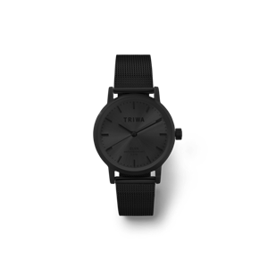ساعت مچی عقربه ای زنانه تریوا NIGHT ELVA -BLACK STEEL MESH