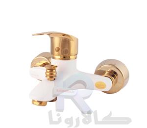 شیر‏ دوش مدل ‎A1Z4‏ سفید طلایی