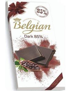 شکلات تلخ بلژین دارک 100 گرمی Belgian Dark Chocolate 85%