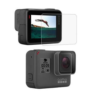 محافظ صفحه نمایش و لنز دوربین    مناسب برای دوربین ورزشی گوپرو Hero 5/6 gopro  hero 5 6 screen protector glass