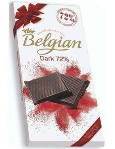 شکلات تلخ بلژین دارک 100 گرمی Belgian Dark Chocolate 72%