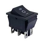 کلید راکر بزرگ سه حالته 250VAC 16A ROCKER SWITCH 6P 3C (KCD4-203)