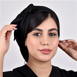 کلاه حجاب ساده مشکی