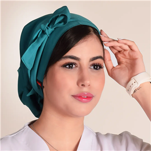 کلاه حجاب ساده سبز کله غازی