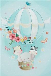 فرش ماشینی مدما مدل بالون طرح کودک