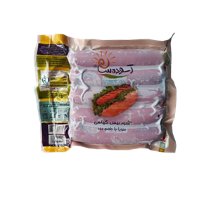 سوسیس هات داگ گیاهی آسوده سان 400 گرم