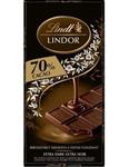 شکلات تلخ تخته ای 70% لینت لیندور 145 گرمی Lindt Lindor Noir 70% Chocolate