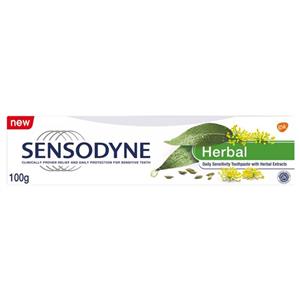 خمیر دندان سنسوداین مدل Herbal مناسب دندان ‌های حساس وزن 100 گرمی