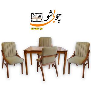 میز ناهار خوری 4 نفره مدل اسپرت قابل ست با صندلی آمریکانو