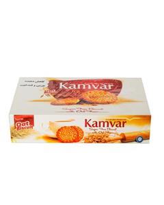 بیسکویت بدون قند کامور حاوی ارد یولایف جو دوسر 500 گرم Kamvar Oat Biscuit Flour without Sugar 500gr 
