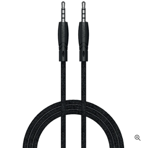 کابل صوتی AUX نایلونی بافته شده 3.5mm Audio Cable 1.2m/4ft برند pawa “پاوا” 