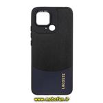 قاب گوشی Redmi 10C - Redmi 10 Power - Poco C40 شیائومی اورجینال CASE PRO طرح چرمی دورنگ لاکوست LACOSTE سیلیکونی ژله ای مشکی سرمه ای کد 361