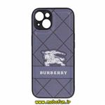 قاب گوشی iPhone 13 آیفون اورجینال فانتزی سوزنی HARD چرمی درجه یک محافظ لنزدار طرح BURBERRY کد 628