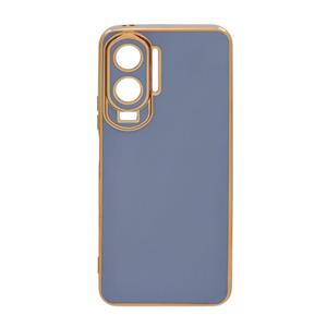 قاب گوشی Honor 90 Lite آنر طرح ژله ای مای کیس گلد لاین دور طلایی محافظ لنز دار آبی فیلی کد 31