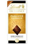 شکلات تلخ لینت اکسلنس ویفری 100 گرمی Lindt Excellence paillete Gaufrette Noir Croustillant