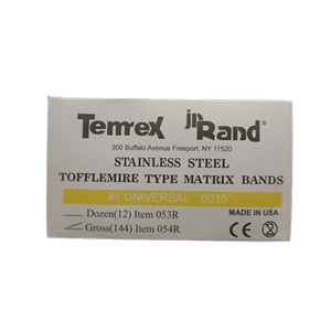 مواد و تجهیزات دندانپزشکی نوار ماتریکس ساده تافل مایر 144 عددی 