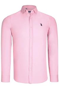 پیراهن مردانه G725-صورتی ساده دوبری Dewberry