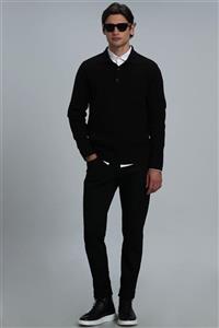 شلوار مردانه جین آنتون اسمارت اسلیم فیت مشکی لوفیان Lufian