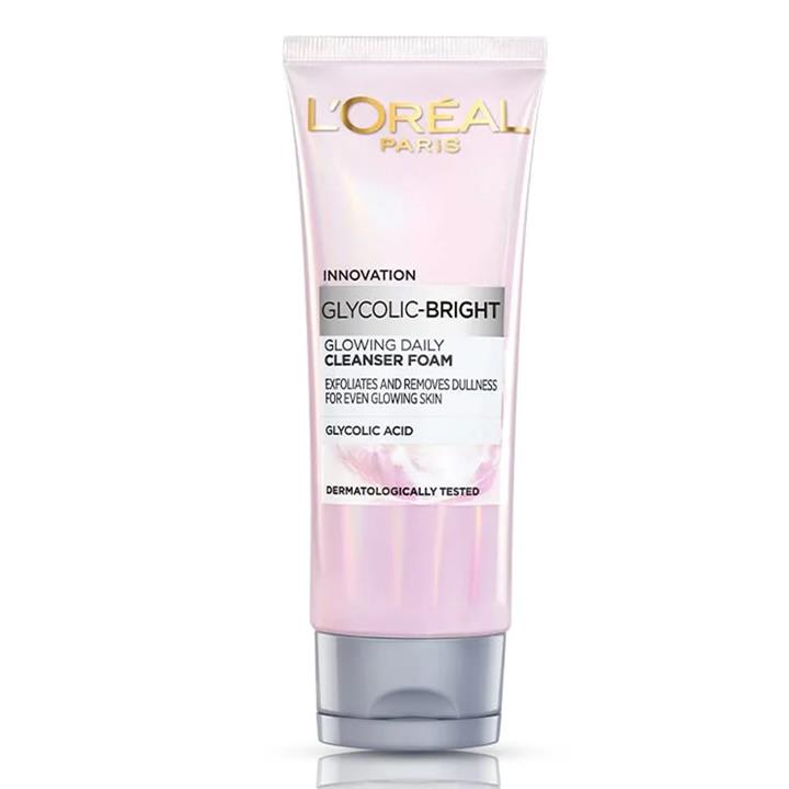 فوم شوینده و روشن کننده صورت لورال GLYCOLIC BRIGHT حجم 50 میل