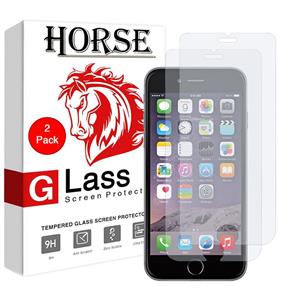 محافظ صفحه نمایش گلس هورس مدل UCC مناسب برای گوشی موبایل اپل iPhone 6 / 6S بسته دو عددی Horse UCC Ultra Clear Crystal Glass Screen Protector For Apple iPhone 6 / 6S Pack Of 2