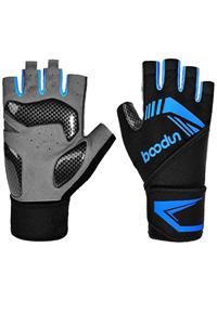 دستکش های حرفه ای تناسب اندام آبی مردانه|زنانه  - Boodun Boodun-7101248