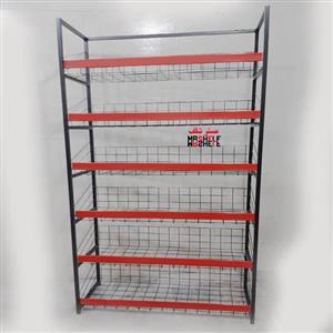 استند 6 طبقه فروشگاهی ارتفاع 2 متر طول 99 سانتیمتر