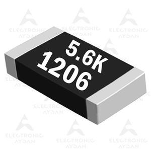 مقاومت 5.6 کیلو اهم SMD سایز 1206