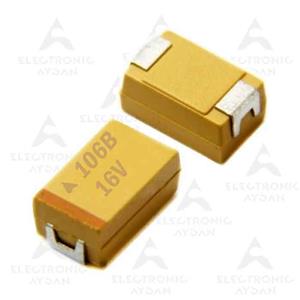 خازن smd تانتالیوم 10 میکروفاراد 16 ولت سایز B