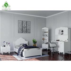 تخت خواب یک نفره MDF وکیوم مدل نازنین