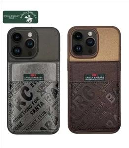 قاب ایفون 15 پرو مکس چرمی پولو مدل Santa Barbara Case iPhone 15 Pro Max Polo Hulda