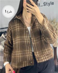 شکت چهارخونه زنانه  (کوتاه) کد ۱۴۶۲