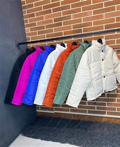 کاپشن زنانه کراپ پایین گتدار زمستانه کد ۱۴۵۱