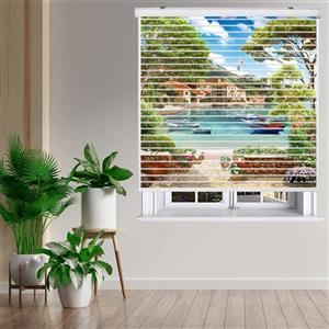 پرده زبرا زیو مدل سیلوئت L-5008