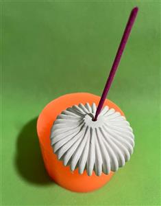 قالب سیلیکونی مدل جا عودی خمره ای شیار دار