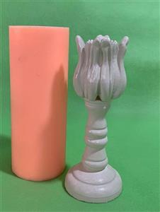 قالب سیلیکونی مدل جا شمعی پایه بلند لاله 