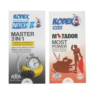کاندوم کدکس مدل Master 3 In 1/Matador مجموعه 2 عددی