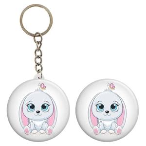 پیکسل گالری باجو طرح حیوان خرگوش بامزه کد rabbit 82 به همراه جاکلیدی