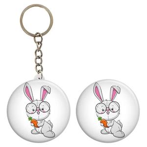 پیکسل گالری باجو طرح حیوان خرگوش بامزه کد rabbit 84 به همراه جاکلیدی