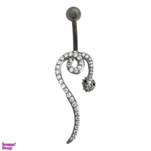 پیرسینگ ناف زنانه مدل مار کد P4636