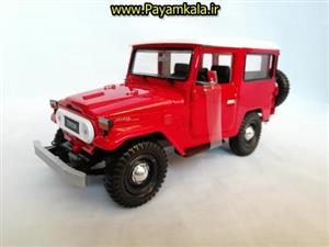 ماکت ماشین فلزی قدیمی تویوتا اف جی کروزر 1:24 (TOYOTA FJ40 BY MOTORMAX) سری پلاتینوم قرمز