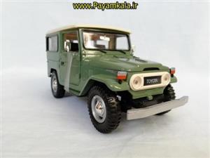 ماکت ماشین فلزی قدیمی تویوتا اف جی کروزر 1:24 (TOYOTA FJ40 BY MOTORMAX) سری پلاتینوم سبز