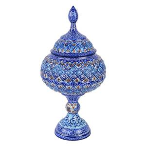 شکلات خوری میناکاری مسی مدل اسلیمی کد Sh30 -