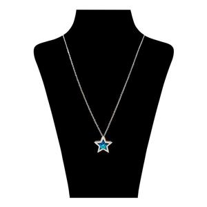 گردنبند نقره زنانه سواروسکی مدل ستاره خاص جواهری کد 56654115 -