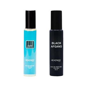 عطر جیبی مردانه هدوی استوری مدل بلک افغان و دانهیل دیزایر بلو حجم 30 میلی لیتر مجموعه 2 عددی