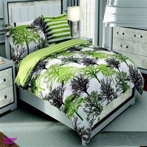 سرویس روتختی طرح ساتین پنبه پلاس کد 110 دو نفره شش تکه