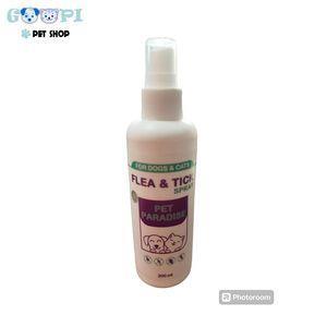 اسپری ضد کک و کنه سگ و گربه پت پارادایس مدل Flea And Tick حجم 200 میلی لیتر