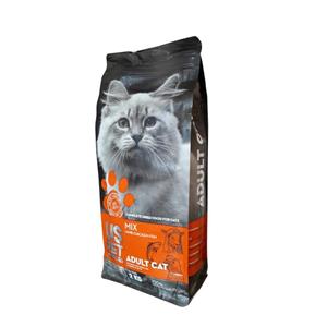 غذای خشک گربه بالغ یو اس پت سپلایز مدل میکس بره و مرغ و ماهی کد TBZ1 وزن 2 کیلوگرم