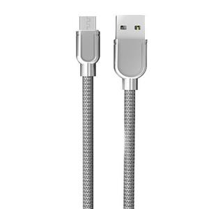 کابل شارژ و دیتا microUSB برند LDNIO مدل LS27 A طول 1 متر با روکش فلزی