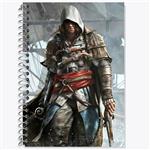 دفتر زبان 50 برگ خندالو مدل دو خط طرح بازی اساسینز کرید Assassins Creed کد 27911