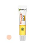 کرم ضد آفتاب رنگی گارنیه SPF 50 مدل Vitamin c ‌مناسب برای انواع پوست حجم 40 میلی‌لیتر